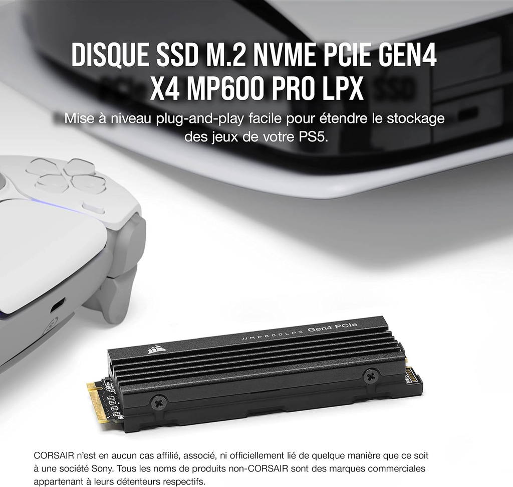 Corsair MP600 PRO LPX M.2 2280 NVMe PCIe x4 Gen4 SSD