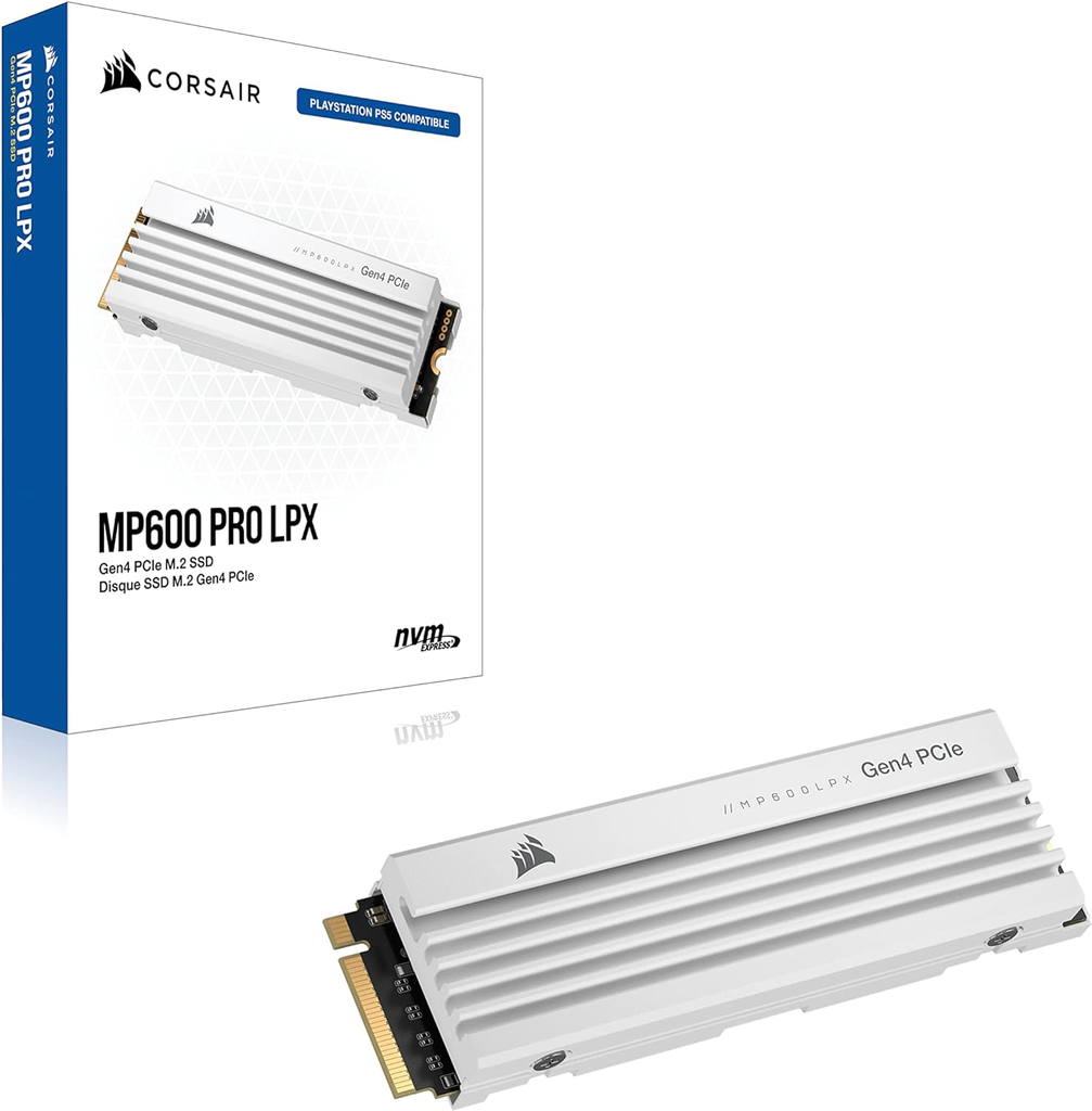 Corsair MP600 PRO LPX M.2 2280 NVMe PCIe x4 Gen4 SSD White