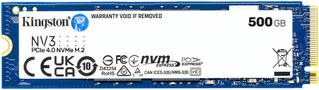 500GB - Kingston NV3 NVMe PCIe 4.0 M.2 2280 Internal SSD
