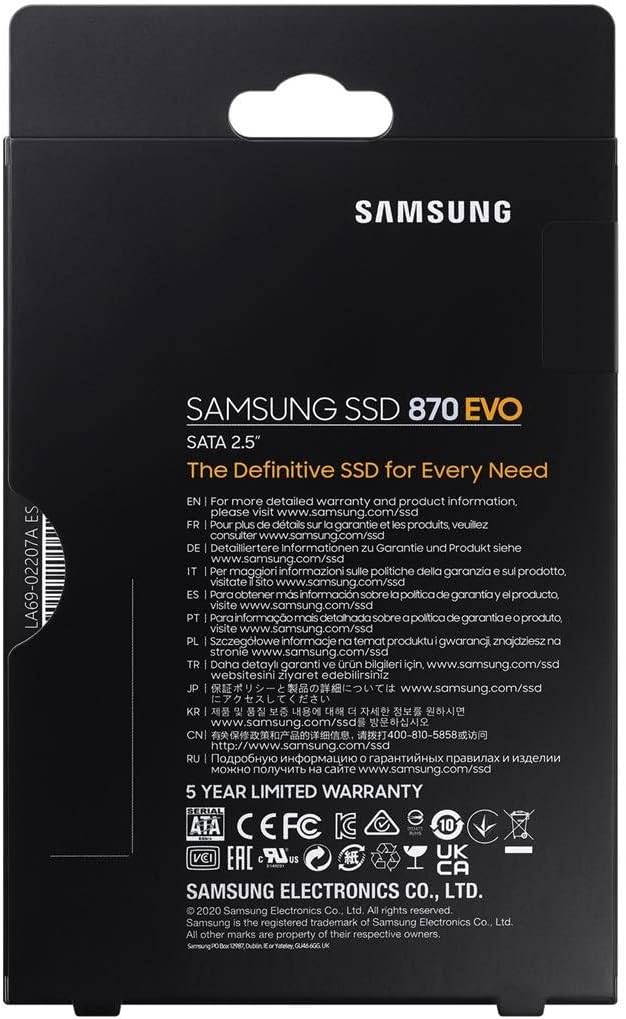 Samsung SSD 870 EVO 2.5 Inch Intelligent Turbo Write Magician 6 Software