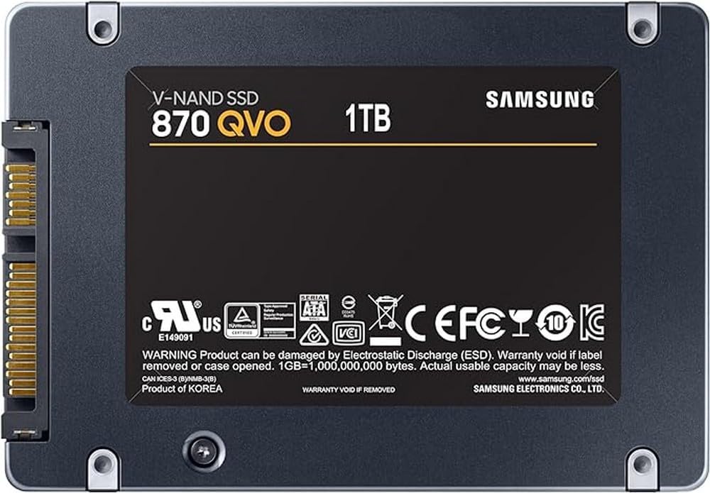 Samsung 870 QVO Disque SSD Interne SATA III 2,5 pouce SSD Interne