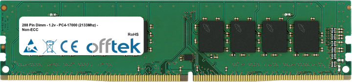 288 Pin 1.2v DDR4 PC4-21300 (2666Mhz) Non-ECC Dimm