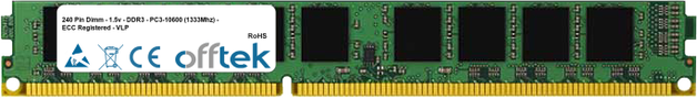 240 Pin Dimm - 1.5v - DDR3 - PC3-12800 (1600Mhz) - ECC Registered - VLP