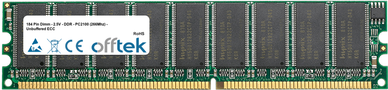 256Mo Module - 184 Pin 2.6v DDR400 ECC Dimm (Rang simple)