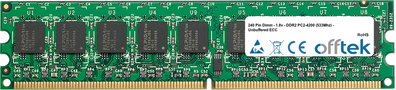 240 Pin Dimm - 1.8v - DDR2 - PC2-5300 (667Mhz) - Non tamponnée ECC
