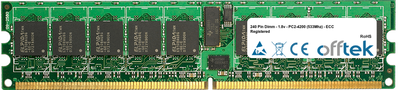 1GB Modulo - 240 Pin 1.8v DDR2 PC2-5300 ECC Registrato Dimm (Singolo rank)
