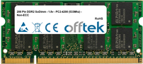 512MB Módulo - 200 Pin 1.8v DDR2 PC2-4200 SoDimm