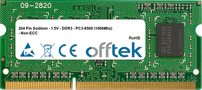 2Go Module - 204 Pin 1.35v DDR3 PC3-12800 SoDimm