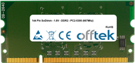 256MB Módulo - 144 Pin 1.8v DDR2 PC2-3200 SoDimm