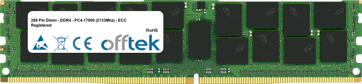 288 Pin Dimm - DDR4 - PC4-17000 (2133Mhz) - ECC Registered