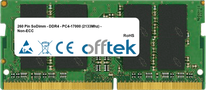 8GB Module - 260 Pin 1.2v DDR4 PC4-19200 SoDimm