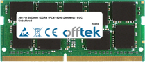8GB Module - 260 Pin 1.2v DDR4 PC4-19200 ECC SoDimm