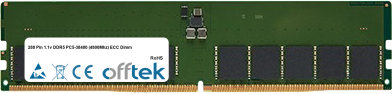 288 Pin 1.1v DDR5 PC5-38400 (4800Mhz) ECC Dimm
